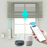 1 x RAW Customer Returns Quoya Smart Electric Chain Blinds Motor, WiFi Roller Blind Driver, Compatible with Alexa Google Home Voice Control, Tuya Smart Life App MC08, One Motor  - RRP €75.0