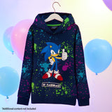 1 x RAW Customer Returns SONIC THE HEDGEHOG Hoodie Kids Boys 4-12 Years Hoodie Boys Teenagers Cool Hoodies Unisex Navy Blue, 11-12 Years  - RRP €25.2