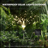 1 x RAW Customer Returns iFalarila 4 Pack Solar Lights Outdoor - 8 Modes Firefly Lights Solar Outdoor 1200mAH Solar Panels, Garden Decorations for Yard, Path, Garden, Patio - Warm White - RRP €27.99