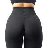 1 x RAW Customer Returns DOULAFASS Sports Leggings Women s High Waist Opaque Gym Leggings Seamless Sports Leggings Long Fitness Leggings Black L - RRP €23.18