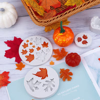 7 x Brand New Gukasxi Halloween Resin Molds, Silicone Resin Molds Pumpkin Silicone Mold Maple Leaf 3D Pumpkin Mold for Fall Harvest Thanksgiving Halloween Silicone Mold Candle Mold Gray  - RRP €142.8