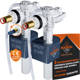 1 x RAW Customer Returns LA MAISON SAB FAST 2 float valve filling valve cistern valve 3 8 inch seal filter instructions 10 year guarantee cistern valve for horizontal WC connection - RRP €34.98