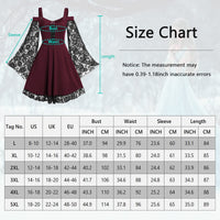 1 x Brand New SEAUR Gothic Clothing Women s Carnival Costume Rockabilly Dresses Puff Sleeves Queen Elegant Festive Steampunk Dress Witch Dress Evening Dress Cocktail Dress - RRP €40.33