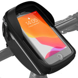 1 x RAW Customer Returns VELMIA Bicycle Handlebar Bag Waterproof - Bicycle Cell Phone Holder Ideal for Navigation - Bicycle Handlebar Bag, Bicycle Cell Phone Bag, Bicycle Accessories - RRP €21.0