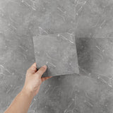 1 x RAW Customer Returns Hode 50 pieces tile stickers kitchen bathroom 30 x 30 cm gray marble, tile foil self-adhesive tiles backsplash bathroom kitchen, tile stickers decorative removable waterproof - RRP €44.99