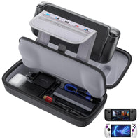 1 x RAW Customer Returns JSAUX Bag Compatible with Steam Deck, Protective Hard Carrying Case Cover Built-in Power Adapter Charger Storage, Portable Travel Carrying Case for Steam Deck Console and Accessories BG0106A - RRP €25.56