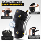 1 x RAW Customer Returns CAMBIVO knee brace for men and women, adjustable knee brace for pain relief, meniscus tear, knee tape, knee support with side stabilizers and gel pad, ideal for weightlifting, sports - RRP €31.75