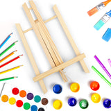 1 x RAW Customer Returns Belle Vous Wooden Table Easel 4 Pack - 30cm Pinewood Easel Tripod Wooden Easel Small, Table Easel Wooden Stand Tripod for Drawing, Painting, Displaying Photos, Art, Crafts Children - RRP €22.99