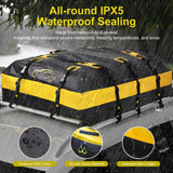 1 x RAW Customer Returns ISOPHO roof bag car roof box 20 cubic feet 566 liters waterproof roof bag for cars with without luggage rack, roof rack bag with anti-slip mat and 6 durable straps - RRP €87.26