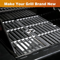 1 x RAW Customer Returns Denmay 41.9 x 54.6cm cast iron grill grate replacement parts for Tepro Toronto Click, Taino Hero XL charcoal grill, Activa charcoal grill Angular cast, EL Fuego Montreal, cast iron grate grill accessories 2 pieces - RRP €39.99