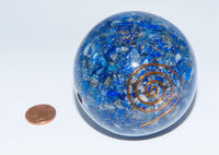 1 x RAW Customer Returns Wonderland Orgonite Ball Lapis Lazuli - RRP €22.16