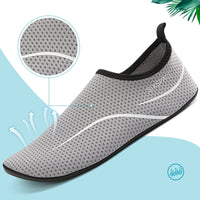 1 x Brand New LUEDKA Water Shoes for Men Women Beach Aqua Shoes Non-Slip Quick Dry Aqua Sports Shoes for Diving Swimming Surfing Yoga Grey, 36 EU  - RRP €15.85