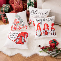 1 x Brand New MIULEE Set of 4 Christmas Cushion Covers Decorative Pillowcase Christmas Decorations Throw Pillows Sofa Cushions Couch Cushions Decorative Pillows Decoration for Living Room Bedroom 45 x 45 cm Red - RRP €19.31