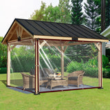 1 x RAW Customer Returns WLBXDRZK Transparent tarpaulin with eyelets 2x3m, durable waterproof tarpaulin, for camping balcony garden greenhouse pet hutch roof, rope included - RRP €22.02