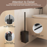 1 x RAW Customer Returns bgl toilet brush holder for wall mounting, pack of 2, matt black toilet brush, metal - RRP €54.99