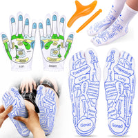 7 x Brand New Foot reflexology socks set, reflexology socks, reflexology socks kit, foot reflexology massage, pressure point socks for foot reflexology massage, for improved foot health - RRP €69.93