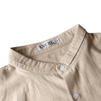 1 x RAW Customer Returns LVCBL Men s Business Shirt Comfort Fit Casual Shirt for Men Khaki L - RRP €26.98