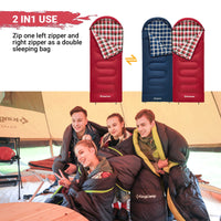 1 x RAW Customer Returns KingCamp Soft Warm Flannel Sleeping Bag, Ultralight Winter Children s Bag, for Children, Sleeping Bag, Blanket for Outdoor Camping Travel - RRP €39.95