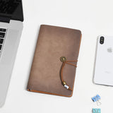 1 x RAW Customer Returns Wonderpool Leather A6 Diary Notebook Ring Binder Refillable Folder Writing Paper Spiral Business Notepads Vintage Cover for Office Plan Travel Personal Organizer a-marron, A6  - RRP €17.21