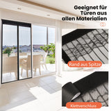 1 x RAW Customer Returns DIKER Fly Screen Magnetic Door, 150 x 200 cm Fly Curtain, Magnetic Balcony Door, No Drilling, Insect Protection Curtain, Mosquito Net Door, Fly Doors for Living Room, Patio Door Black  - RRP €24.18