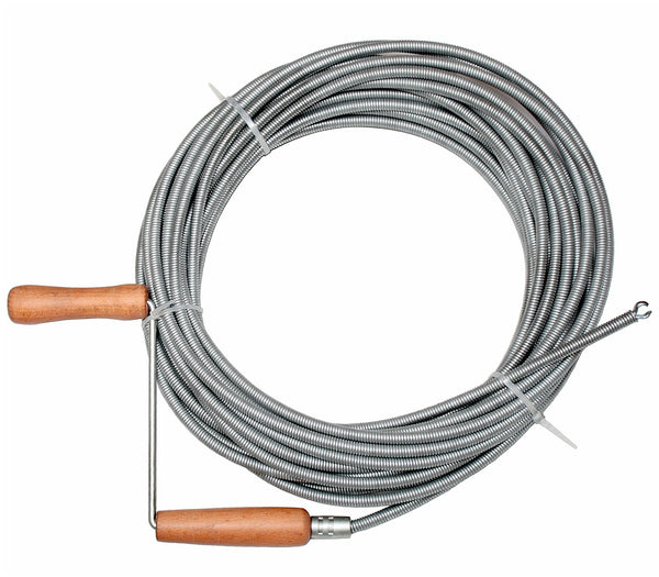 1 x RAW Customer Returns Pipe cleaning shaft pipe cleaning spiral spiral pipe cleaner 20m D. 9 mm - RRP €59.7