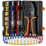 1 x RAW Customer Returns SOMELINE crimping pliers cable lugs set, 30 types 0.34-6mm cable lugs set, cable lug pliers, for cable sleeves crimping pliers, crimping pliers, premium crimping pliers, crimp pliers, pressing pliers,  - RRP €31.58