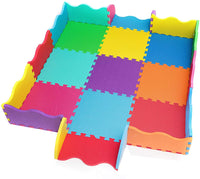 1 x RAW Customer Returns 25 pcs. Puzzle mat baby EXTRA THICK 15mm, play mat including edge foam floor puzzle baby play mat children s play carpet pollutant-free 1.5 sqm gift idea boys girls outdoor 9 colors from EVA - RRP €50.82