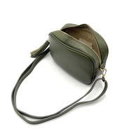 1 x RAW Customer Returns ELIOX Women s Bag Genuine Leather Made in Italy Small Shoulder Bag Elegant Fashion Crossbody Bag Genuine Leather Military Green  - RRP €32.99