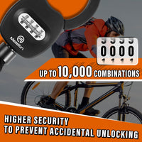 1 x RAW Customer Returns Mezelon E Scooter Lock with Combination Code Combination Lock for E Scooters 8mm Chain Link High Security Locks Handcuff Lock Locks for E Scooters with 3L Waterproof Bag - RRP €89.99