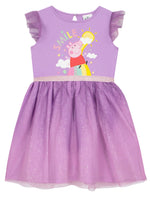 1 x RAW Customer Returns Peppa Pig Dress Dresses For Girls Party Dress Purple 110 - RRP €30.99