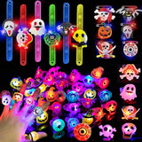 10 x Brand New Halloween party favors for children, 24 pieces LED light toys party items, Halloween children s toys light ring bracelets brooches, LED toys party, for Halloween, Christmas, party gifts - RRP €121.0