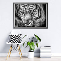 1 x Brand New Hoobee 5D Diamond Painting Tiger, Diamond Painting Pictures Animal, Diamond Painting Adults, Full Drill Embroidery Cross Stitch Art Craft for Home Wall Decoration 30 40 cm  - RRP €10.02