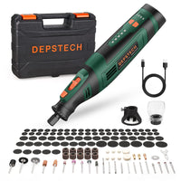 1 x RAW Customer Returns DEPSTECH 8V 2.0Ah Cordless Multifunctional Tools, Rotary Tools 5 Speed Engraving Machine 5000-30000rpm , 127 multifunctional tool accessory set for drilling, engraving, polishing, grinding, rust removal - RRP €48.4