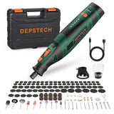 1 x RAW Customer Returns DEPSTECH 8V 2.0Ah Cordless Multi-Tools, Rotary Tools 5 Speed Engraving Machine 5000-30000rpm , 127 multi-function tool accessory set for drilling, engraving, polishing, grinding, rust removal - RRP €59.99