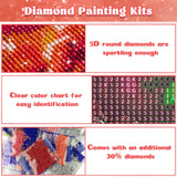 3 x Brand New DOMROM Diamond Painting Kits for Adults, 5D Cartoon Mouse Diamond Painting Set, DIY Anime Colorful Diamond Art Kits Full Drill Gem Digital Diamond Painting Embroidery for Gift Home Decoration 30x40cm - RRP €61.2