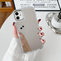 1 x RAW Customer Returns ZTOFERA Case for iPhone 12 12 Pro, Luxury Mirror Makeup Case Crystal Clear Back Soft TPU and Hard PC Slim Case Full Camera Lens Shockproof for iPhone 12 iPhone 12 Pro 6.1 - Clear - RRP €11.09