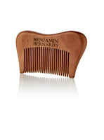 1 x Brand New Premium Wooden Beard Comb by Benjamin Bernard - Anti-Static and Anti-Snag - Perfect for Beard Oils and Balms - 9cm 5cm - RRP €9.99