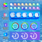 9 x Brand New Trayvespace Pool Lighting Underwater 2 Pack , 1200mAh Rechargeable Underwater LED with RF Remote Control, RGBW IP68 Waterproof Underwater Light for Spa, Swimming Pool, Bathtub, Party - RRP €145.17