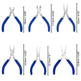 1 x RAW Customer Returns Kurtzy 6-Pack Mini Jewelry Pliers Set with Softgrip Handle - Precision Wire and Side Cutters, Round, Flat, Chain and Needle Nose Pliers - as a Jewelry Tool or as a Precision Mechanic Pliers Set - RRP €16.76