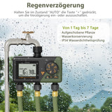 1 x RAW Customer Returns Diivoo Irrigation Computer 3 Outputs, Garden Irrigation Clock with Weekday Programmable, Automatic Irrigation Timer with Rain Delayed Manual Automatic Mode for Lawn - RRP €80.27