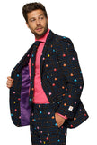 1 x RAW Customer Returns OppoSuits Funny Prom Suits for Men - Complete Set Jacket, Pants and Tie Multicolor Size 52 EU - RRP €89.95