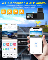 1 x RAW Customer Returns Vtopek Dashcam 1080P Dashcam Car Front with 64GB SD Card, 0.96 Inch Mini Dash Cam, WiFi Car Camera with Super Night Vision, 170 Wide Angle, APP Control, Parking Monitoring, G-Sensor, Loop Recording, WDR - RRP €34.27