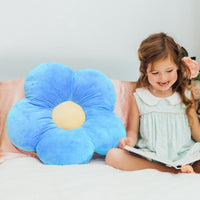 1 x Brand New Butterfly Craze Daisy Lounge Flower Pillow - Medium 20 Cozy and Stylish Floor Cushion Perfect Seating Solution for Teens and Kids Machine Washable Plush Microfiber Dark Green - RRP €20.4