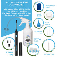 1 x RAW Customer Returns Tilcare Earwax Removal Device with Ear Camera - Earwax Remover Camera for Adults and Children - Earwax Removal - With Basin, Syringe, Curettes, Towel and 30 Tips - RRP €40.92