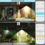 1 x RAW Customer Returns Solar hanging lights for outdoors, solar lamps for outdoors, 4 modes solar lamps warm white for indoors, 900lm solar lamp with motion detector remote control, IP65 waterproof solar lamps hanging for garden balcony - RRP €26.29