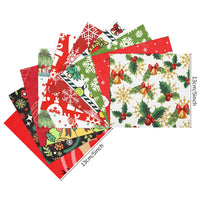 1 x Brand New Irenare 50 Pieces Christmas Fabric Cotton Fabric Square Christmas Print Quilting Fabric Squares with 10 Different Christmas Patterns Cotton Patchwork for DIY Scrapbooking Art Craft Fabric - RRP €12.78