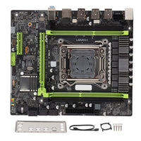 1 x RAW Customer Returns Bewinner M ATX Mainboard USB2.0, SATA2.0 E5 V2 DDR3 Desktop Computer Motherboard with PS 2 Mouse and Keyboard Interface LGA2011 PCHE16X Realtek RTL8111f Gigabit Internet Card - RRP €43.2