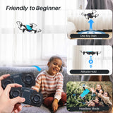 1 x RAW Customer Returns SIMREX X300C Mini Drone with Camera 720P HD FPV, RC Quadcopter Foldable, Altitude Hold, 3D Flip, Headless Mode, Gravity Control and 2 Batteries, Gifts for Kids, Adults, Beginners, Blue - RRP €59.99