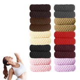 1 x Brand New Thick cotton hair tie, hair tie, 20 pieces thick hair ties, cotton seamless hair bands, thick hair tie, scrunchies elastic band women, seamless cotton hair ties, hair elastic bands colorful  - RRP €8.71