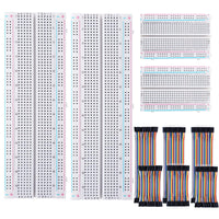 30 x Brand New Breadboard Kit 2 pieces 830 Points breadboard 2 pieces 400 Points breadboard and 10cm 20cm 240 pieces Female to Female Male to Female Male to Male Jump Wire cable for Arduino Raspberry Pi - RRP €483.9